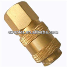 Conector rápido pneumático de bronze universal de Europa